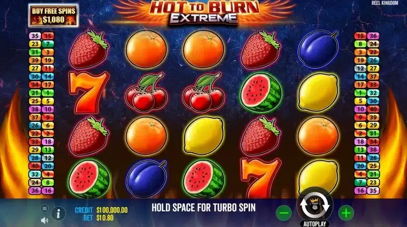 Hot to Burn Extreme slot screenshot 1