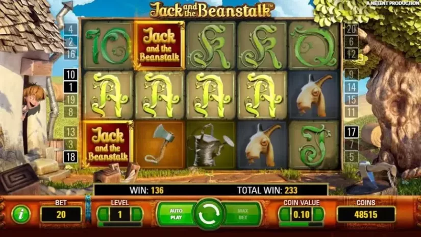 Jack and the Beanstalk slot screenshot 1