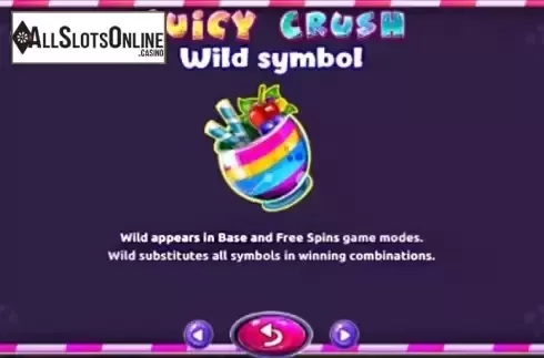 Wild symbol screen