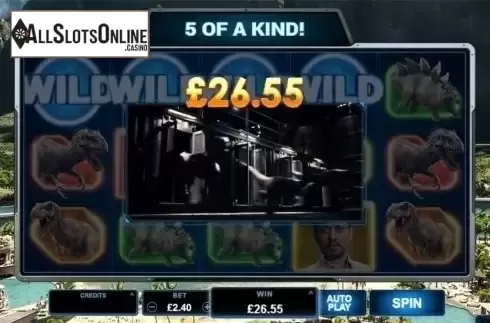 Screen 3. Jurassic World from Microgaming