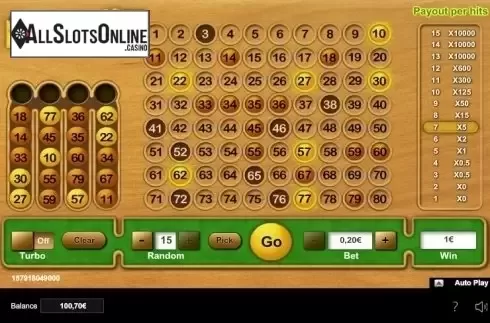 Win Screen 2. Keno (Unknown) from Others