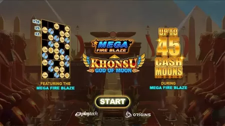 Khonsu God of Moon Mega Fire Blaze slot screenshot 1