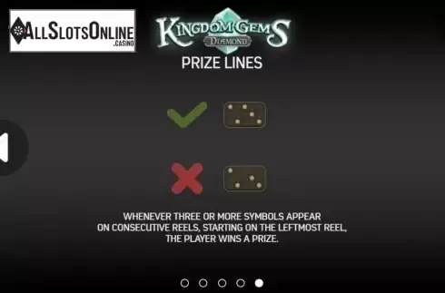 Paytable screen 2. Kingdom Gems Diamond from FBM