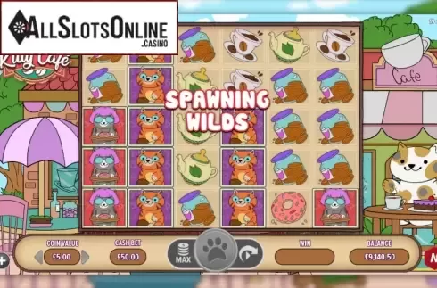 Random Wilds Feature. Kitty Cafe from NetGaming