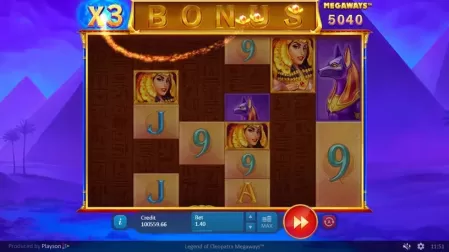 Legend of Cleopatra Megaways slot screenshot 3