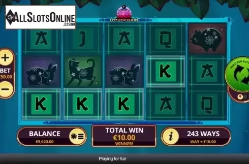 Win Screen 2. Lotus Heart from Playtech