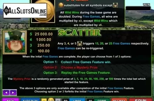 Screen2. Lucky Leprechaun's Loot from Microgaming