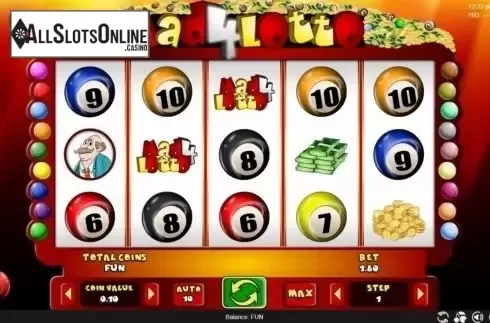 Reel Screen. Mad 4 Lotto from Espresso Games