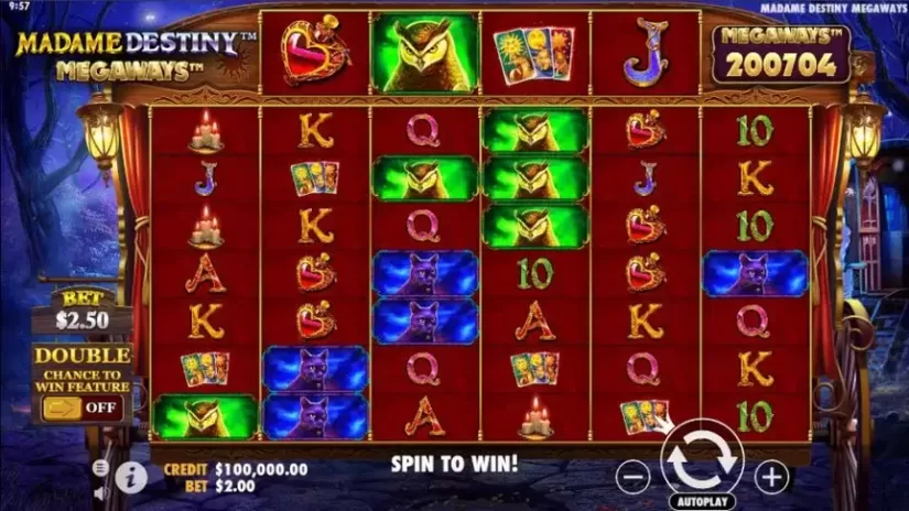 Madame Destiny Megaways slot screenshot 