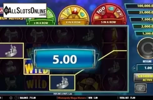Win Screen 2. Monopoly Mega Movers from SG