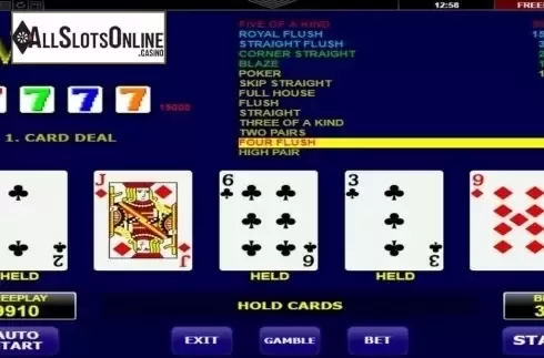 Game Screen. Multiwin from Amatic Industries