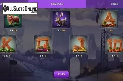 Paytable 2. Need for Space from Spinmatic