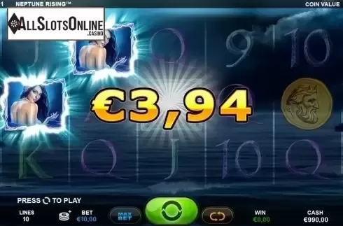 Win screen. Neptune Rising from Plank Gaming