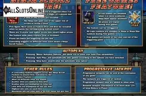 Features. Ninja Star from RTG
