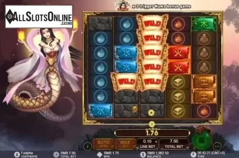 Win Screen 1. Nuwa And The Five Elements from GamePlay