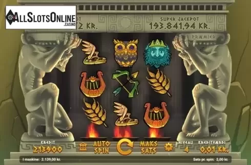 Reel Screen. Olympens Guder from Magnet Gaming