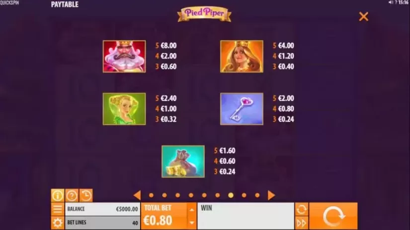Pied Piper slot screenshot 3