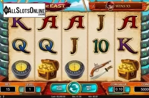 Reel Screen. Pirate From the East from NetEnt
