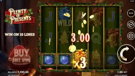 Plenty of Presents slot screenshot 2
