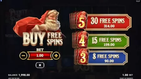 Plenty of Presents slot screenshot 4