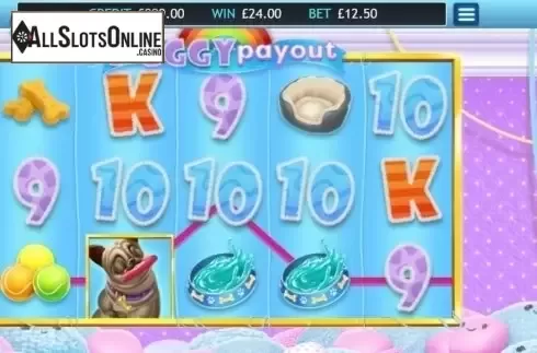 Wild Win screen. Puggy Payout from Eyecon