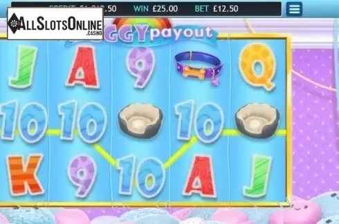 Win screen. Puggy Payout from Eyecon