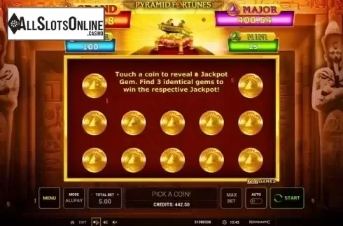 Bonus Game. Pyramid Fortunes from Greentube