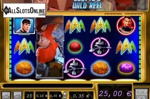 Wild reel feature screen. STAR TREK Trouble With Tribbles from WMS