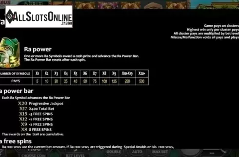 Features 1. Sands Of Egypt from Nucleus Gaming