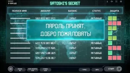 Satoshi’s Secret slot screenshot 1