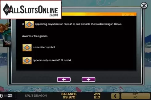 Bonus 1. Split Dragon from High 5 Games