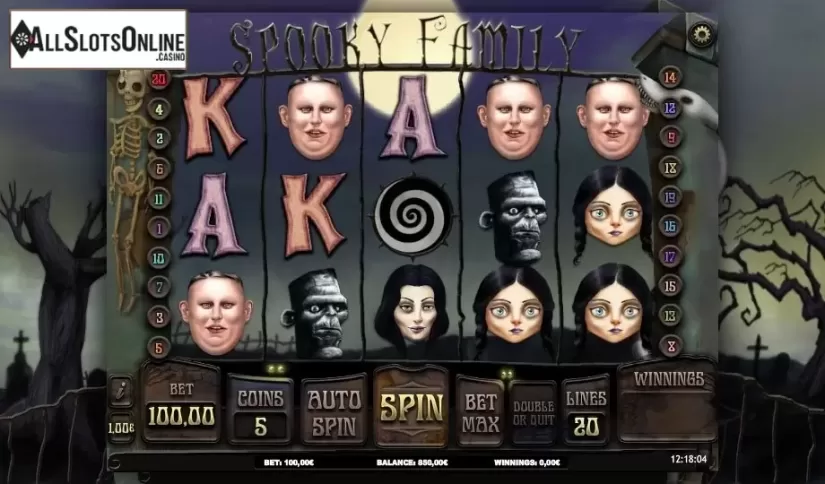 Reels. Spooky Family from iSoftBet