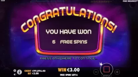 Starz Megaways slot screenshot 3
