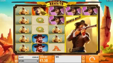 Sticky Bandits slot screenshot 1