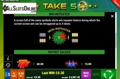 Paytable 3