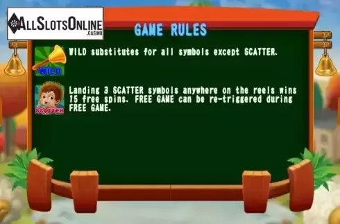 Special symbols screen