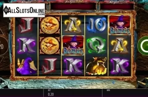 Reel Screen. The Pig Wizard Jackpot King from Blueprint