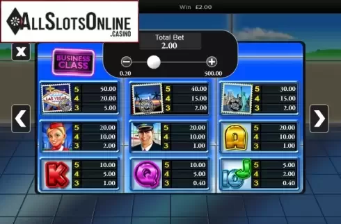 Paytable 1. The Sky's the Limit from Live 5