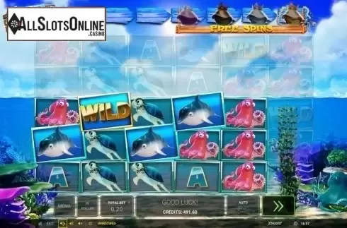 Wild Win Screen. Tidal Riches from Greentube