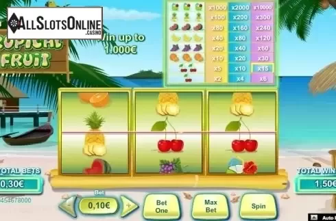 Screen 3. Tropical Fruit (NeoGames) from NeoGames