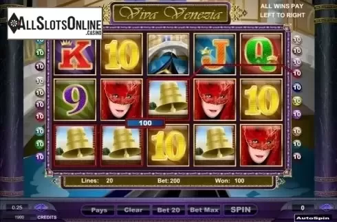 Win Screen. Viva Venezia from Amaya