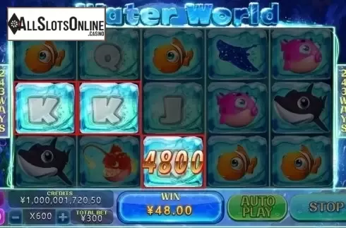 Win Screen. Water World from CQ9Gaming