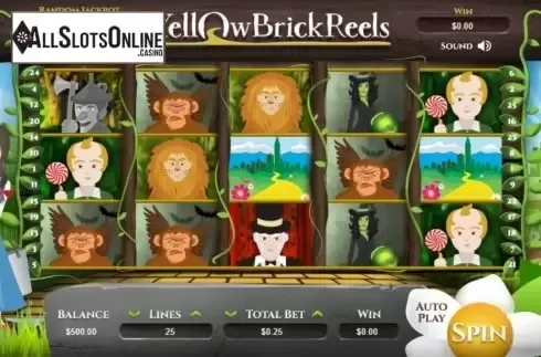 Reel screen. Yellow Brick from Arrows Edge