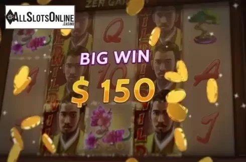 Big Win Screen. Zen Garden from NetoPlay
