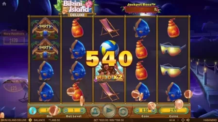 Bikini Island Deluxe slot screenshot 5