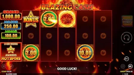 Blazing Cash slot screenshot 4