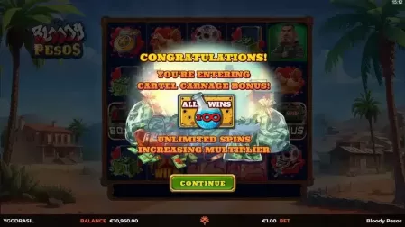 Bloody Pesos slot screenshot 3