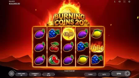 Burning Coins 20 slot screenshot 1
