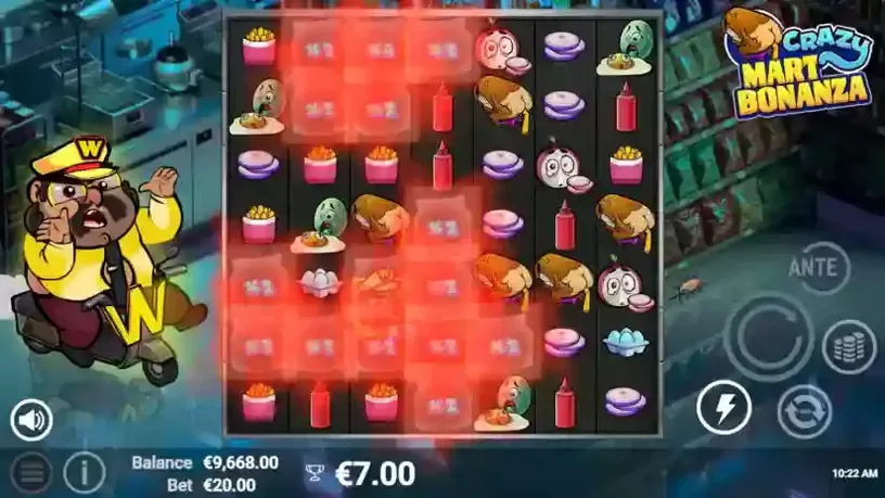Crazy Mart Bonanza slot screenshot 1