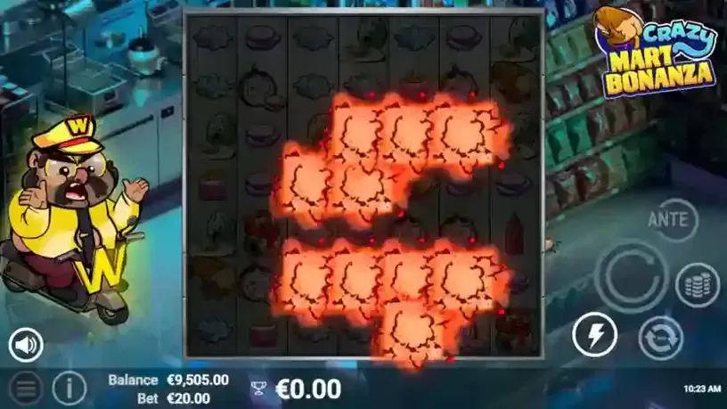 Crazy Mart Bonanza slot screenshot 2
